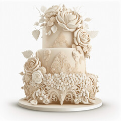 Digital PNG Pack - Wedding Cake Clipart for Creative Projects