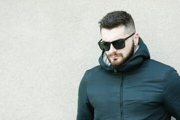 Obraz premium portrait of a young bearded man