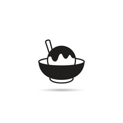 ice cream and dessert icon vector illustration