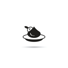 pudding cake icon vector illustration