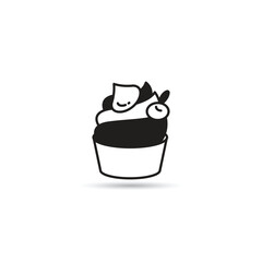 ice cream icon on white background
