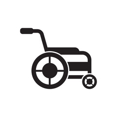 Simple wheelchair symbol icon,illustration design template.