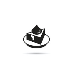 pudding cake icon vector illustration