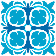 Moroccan Azulejo tile pattern, majolica, talavera