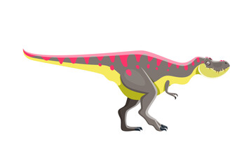 Tarbosaurus isolated dinosaur cartoon character