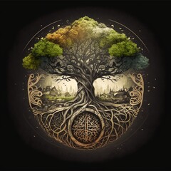 tree on the earth Generative AI