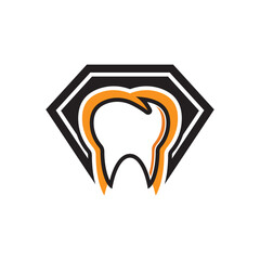 Diamond and dental logo