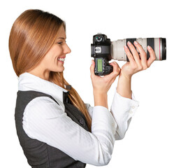 young female photographer