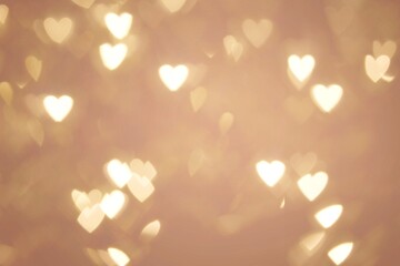 Defocused abstract colored bokeh lights
