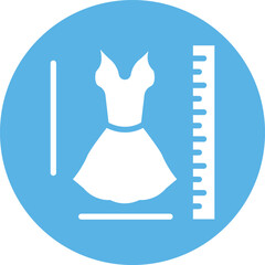 dress size Vector Icon
