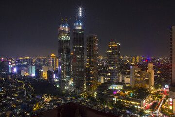 Obraz premium city at night