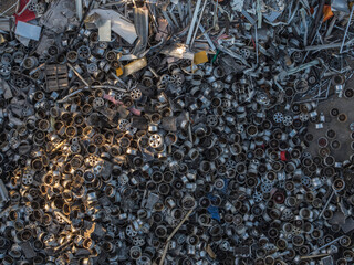 Metal recycling facility, Lilburn, Georgia, USA