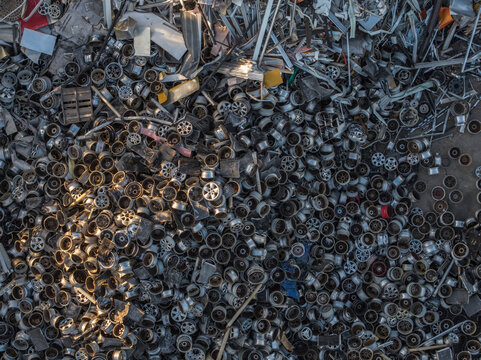 Metal recycling facility, Lilburn, Georgia, USA