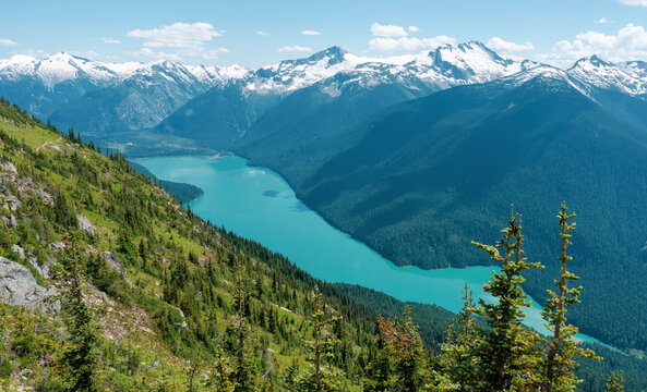 Cheakamus&Acirc;&nbsp;Lake, High Note Trail, Whistler&Acirc;&nbsp;Blackcomb&Acirc;&nbsp;Ski Resort, British Columbia, Canada