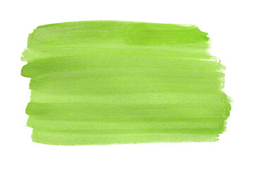 Lime green brush isolated on transparent background. Lime green brush, png