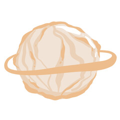 Cartoon fantasy alien planets set, funny elements for another universe design,