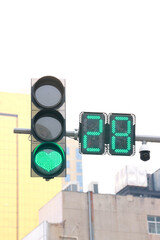 Hearts and patterned traffic lights