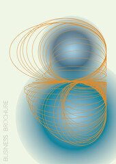 Minimal Minimal Geometric Vector Poster Design with Lines and Gradient Colorful Circles. Collection of Abstract Backgrounds for Covers, Flyers, Templates, Booklets, Cards, Brochures, Branding, etc.