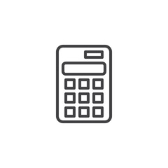 Calculator line icon