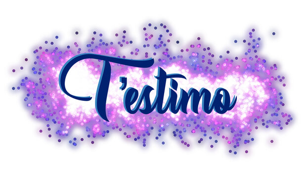 T&rsquo;estimo - I love you written in Catalan - viole color - background with color glitter- image, poster, placard, banner, postcard, ticket.  png
