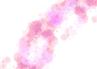 美しい水彩風の質感素材　透過PNG