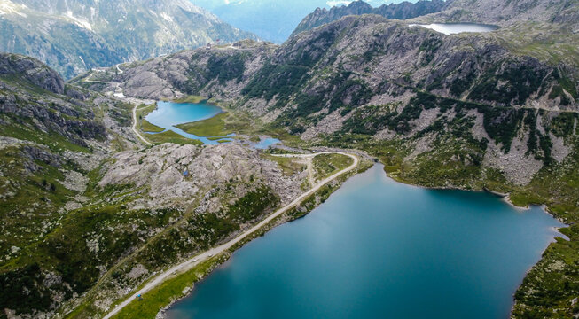 Lake Pian Pal&ugrave;, with its unmistakable emerald-coloured waters, is one of the iconic places in Sole Valley, Stelvio National Park, Trentino Alto Adige, Italy