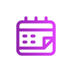 calendar gradient icon