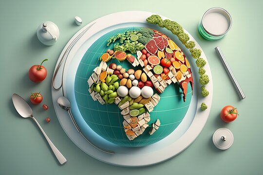 Building a Healthier Future: World Health Day Pictures. Generative AI illustration.