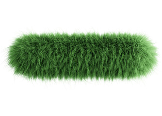 Green 3D Fluffy Symbol Hyphen