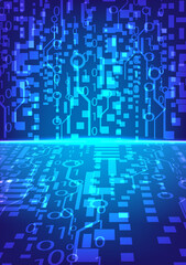 Technology of future background,artificial intelligence,hitech illustration