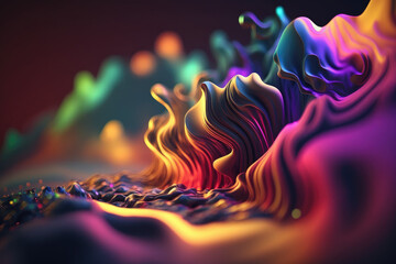 Obraz na płótnie Canvas Abstract waves background colourful