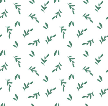 Spring green light seamless pattern