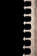 background with old French dagger blade