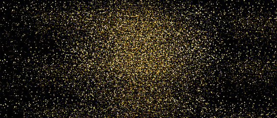 Gold glitter background, vector. Golden glitter background for greeting card, cover, wallpaper and banner. Backdrop for brochure, vip flyer and party leaflet. Abstract concept, vector illustration