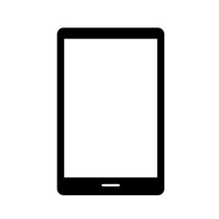 Vector illustration, web icon. A blank phone screen. Flat design. Isolated on a white background.