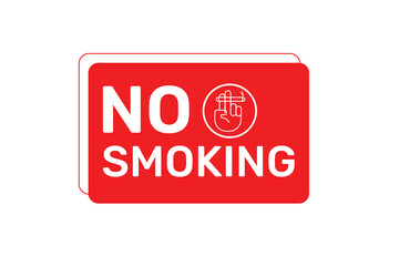 No smoking area sign vector illustration