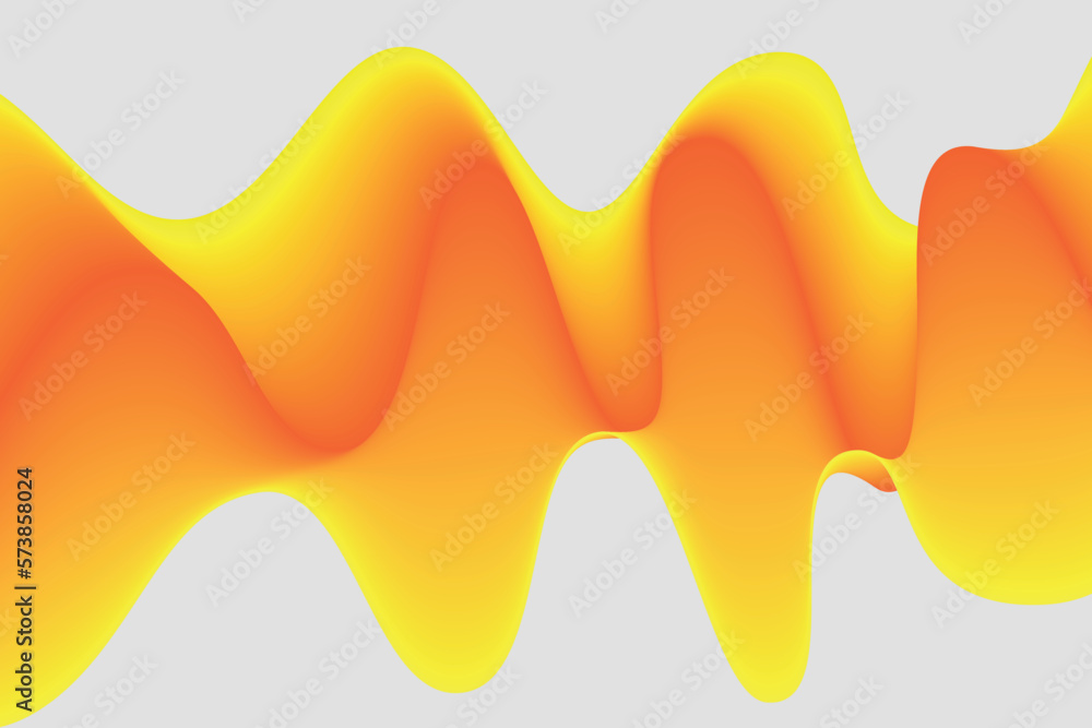 Poster yellow gradient wave abstract background. modern graphic for landing page and computer desktop backg