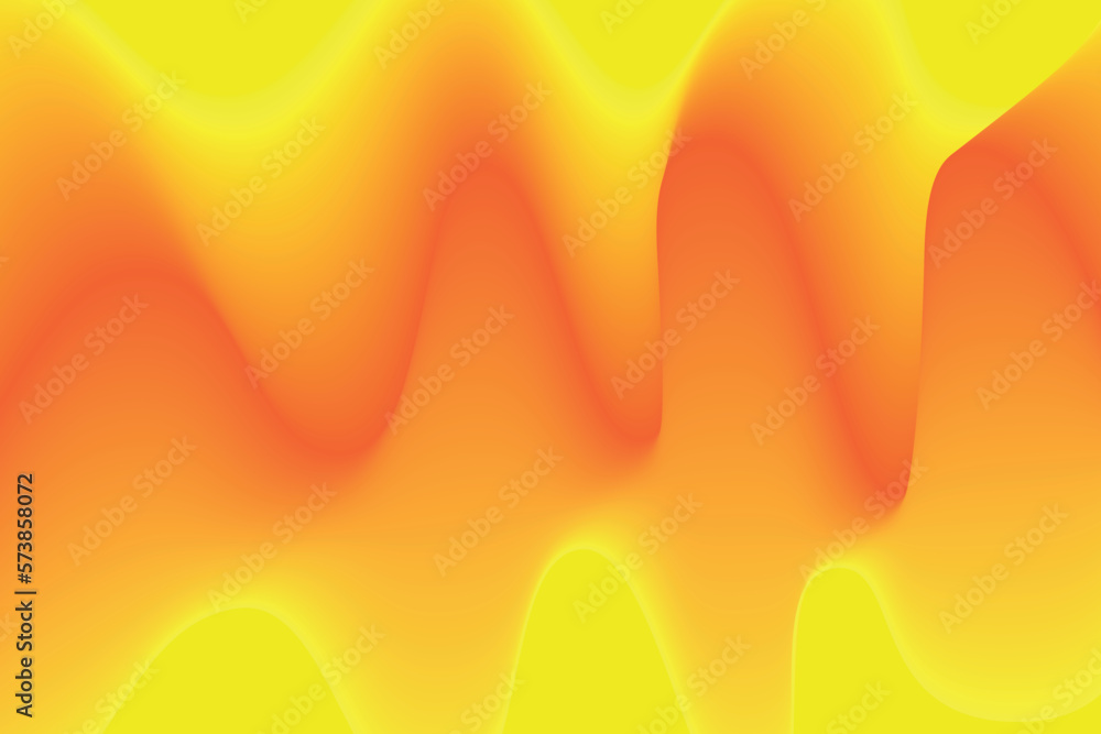 Fototapete yellow gradient wave abstract background. modern graphic for landing page and computer desktop backg