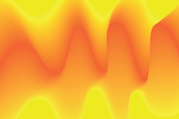 yellow gradient wave abstract background. modern graphic for landing page and computer desktop background. 3d vector