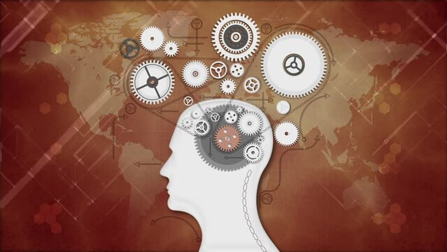 Brain Gears 3D Video Animation