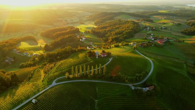 Prlekija is a picturesque region in northeastern Slovenia known for its rolling hills, lush vineyards, and rich cultural heritage.