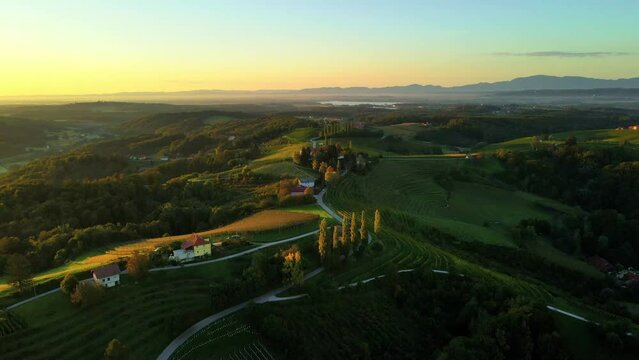 Prlekija is a picturesque region in northeastern Slovenia known for its rolling hills, lush vineyards, and rich cultural heritage.