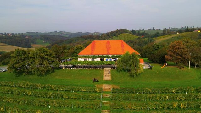 Malek is a charming wine cottage located in Svetinje, a small village in the northeastern part of Slovenia. This traditional cottage is surrounded by rolling hills and vineyards.