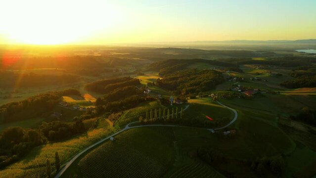 Prlekija is a picturesque region in northeastern Slovenia known for its rolling hills, lush vineyards, and rich cultural heritage.