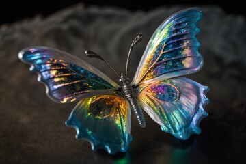 Fototapeta na wymiar Fantasy Butterfly. Generative AI.
