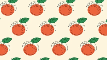 seamless pattern with Oranges