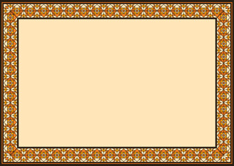 Decorative frame elegant vector element for design place
