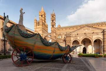 Palermo.Basilica Cattedrale Metropolitana Primaziale della Santa Vergine Maria Assunta, nota semplicemente come Duomo 