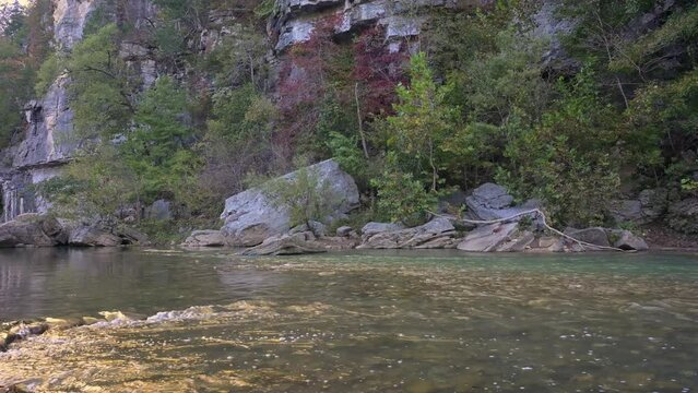 Rocky cliffs of the Arkansas Buffalo national river