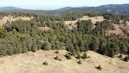 arial view of Divcibare mountain in early Autumn